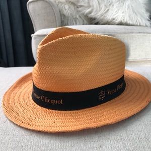 Veuve Clicquot straw hat